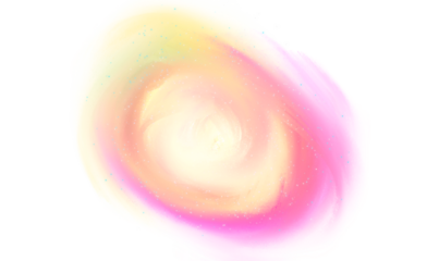 Soft swirling pink and yellow abstract light effect