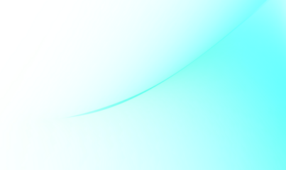 Abstract gradient of white to bright turquoise with subtle curve