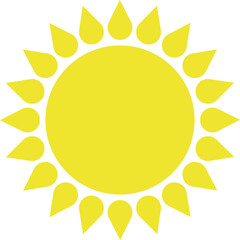 Sun Icon. Sunshine and solar glow, sunrise or sunset. Decorative circle full and half sun and sunlight. Hot solar energy for tan. Scribble sun with rays symbols. Doodle children drawings collection.
