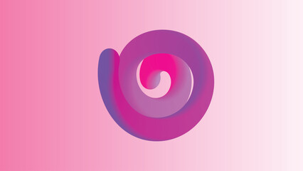 Vibrant Gradient Swirl Abstract Shape