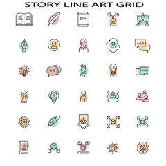 Story Line Concept Illustration