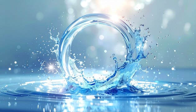 S&uuml;&szlig;wasserring (blau, hellblau)