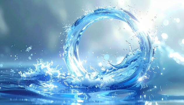 S&uuml;&szlig;wasserring (blau, hellblau)