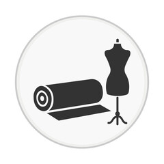 Fabric Roll Material Icon