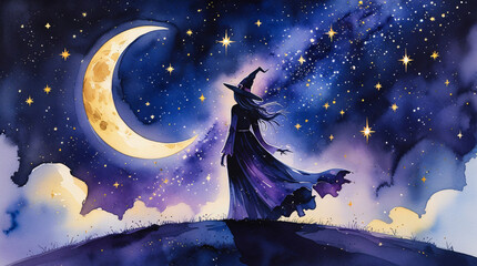 night in the night. Generative AI