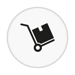 Hand Truck Trolley Icon