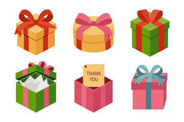 colorful gift boxes celebrations presents