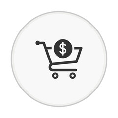 hopping Cart Money Icon