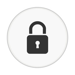 Locked Padlock Security Icon