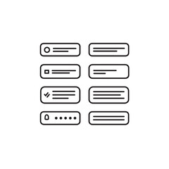 Obraz premium Feedback Form line art enhances communication with your audience