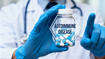 Autoimmune Diseases Research Health Care Innovation concept.new