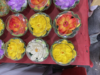 a beautiful plastic floer in the water port photo click by still