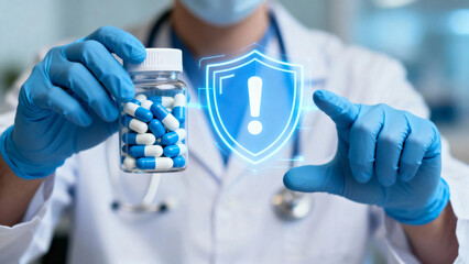 HACCP - Hazard Analysis Critical Control Point Medical concept. Safety Food Healthcare Certification. Healthy Nutrition