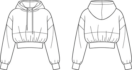 Cad drawing flat vector illustration, long formal dress fashion sketch, puff sleeve design, tiered skirt layout, elegant garment template