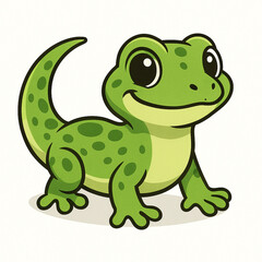 Fototapeta premium Vector Illustration of Cute Cartoon type Lizard