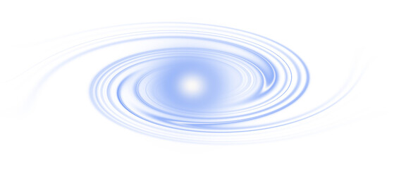 Abstract blue light swirl, energetic glowing core, modern effect PNG