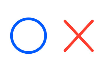 シンプルなマルバツ	
