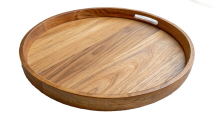 wooden bowl isolated on white background