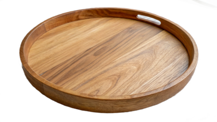 wooden bowl isolated on white background