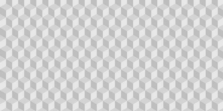white creative cubes decoration triangle wall and wallpaper textile vector square tile, mosaic endless repeat hexagon block texture background.	