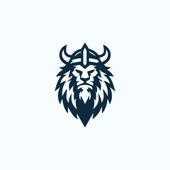 Lion Viking Logo