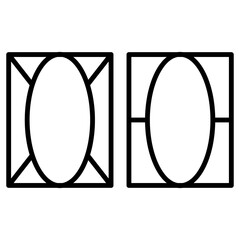 frame icon vector design template simple and modern