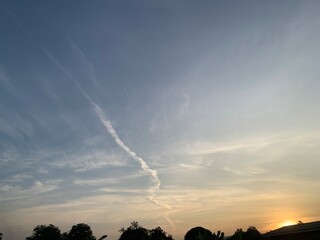 sunset in the mountains