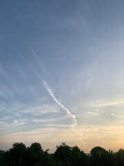 lightning in the sky