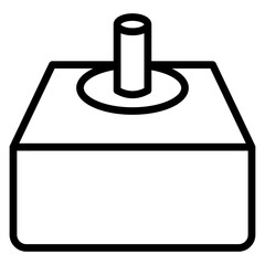 Servo Motor Vector Line Icon Design