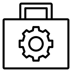 Robotics Kit Vector Line Icon Design
