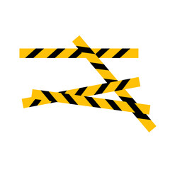 warning tape symbol sign