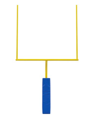 American football goal post transparent background cutout png