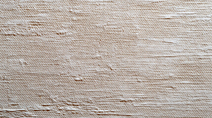 Close-Up of Beige Woven Linen or Cotton Fabric with Natural Folds, Soft Texture for Design Backgrounds