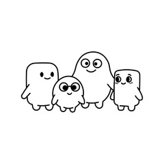 “Soft, rounded thin-line characters designed for a warm and friendly minimalist look.”
