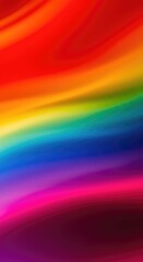 Obraz premium Dynamic flow of brilliant colors creating an intense, abstract energy field. Saturated hues merge smoothly, suitable for graphic design ,wave ,art ,motion