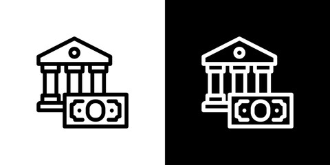 銀行とお金のアイコン