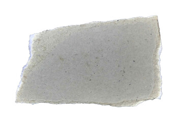 Torn white brown kraft paper in transparent background png