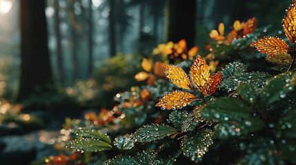  Lush Greenery Bathed in Warm Sunlight.