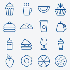 Vector UI Food Icons Collection
