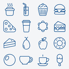 UI Food Elements Vector Collection