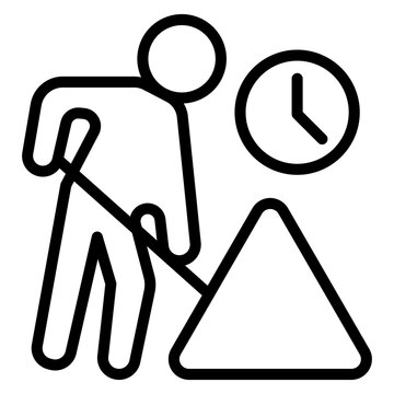 Shift Work Vector Icon Design