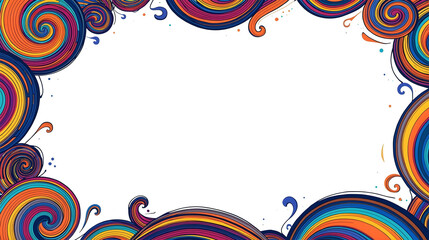 Colorful Swirl Border