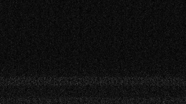 The Abstract  Tv no signal  on Seamless looped tv snow or noise background. The  Detuned and analog televisor with tv screen noise glitch effect concept on a black background 4k animation .