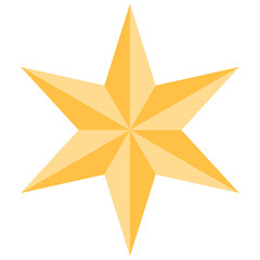 star icon illustration design with flat