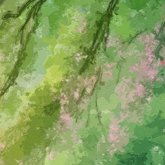 Various oil paintings, flowers, willows, lakes, streams, landscapes, figures, mountains, fairylands, plum blossoms