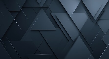 Obraz premium Black background with triangles and squares