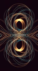 Endless, complex geometric flow suggesting boundless conceptual thought and universal structure in abstract form ,fractal ,ether ,space