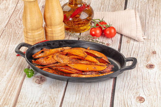 Homemade cuisine - baked sweet batat