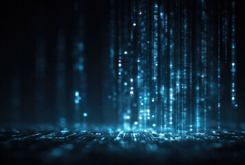 Abstract image showing digital data streams symbolizing modern technology and information processing.