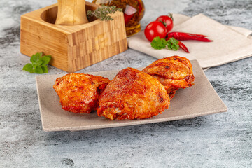 Baked marinated crispy chicken tighs